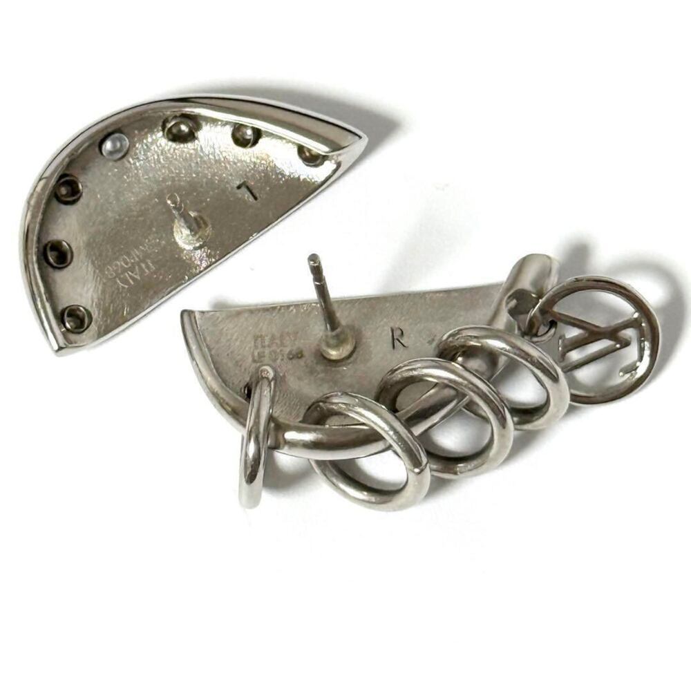 LOUIS VUITTON Silver Earrings - Picture 3 of 10